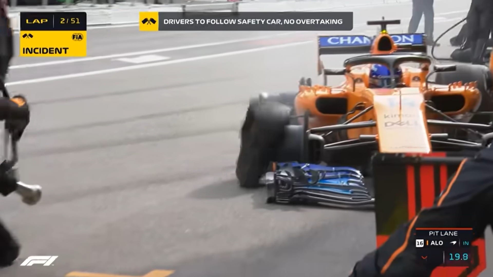 McLaren mandou abandonar, mas Alonso insistiu e se deu bem (Imagem: Reprodução)