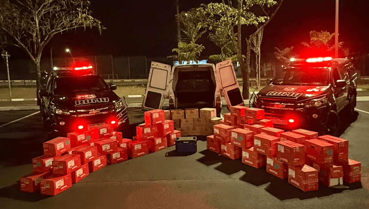 Dupla é flagrada furtando 80 caixas de óleo automotivo e ferramentas de empresa em Paulínia