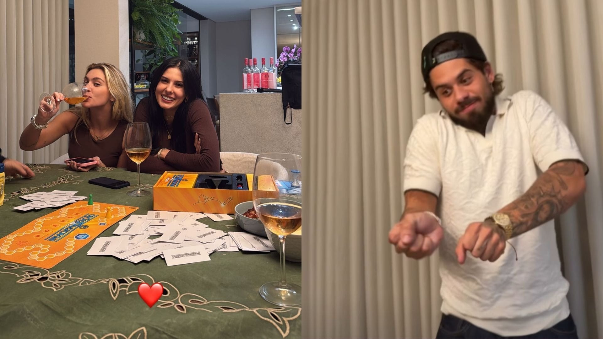 Ana Castela e Zé Felipe se divertem em noite de jogos e aumentam rumores de romance
