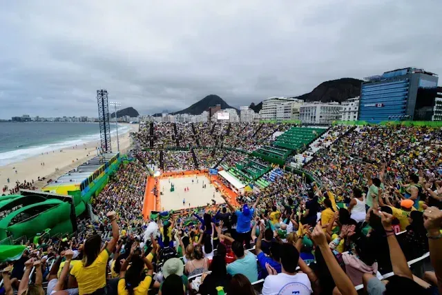 Praia de Copacabana recebe Circuito Mundial de Vôlei de Praia a partir desta quarta-feira (24)