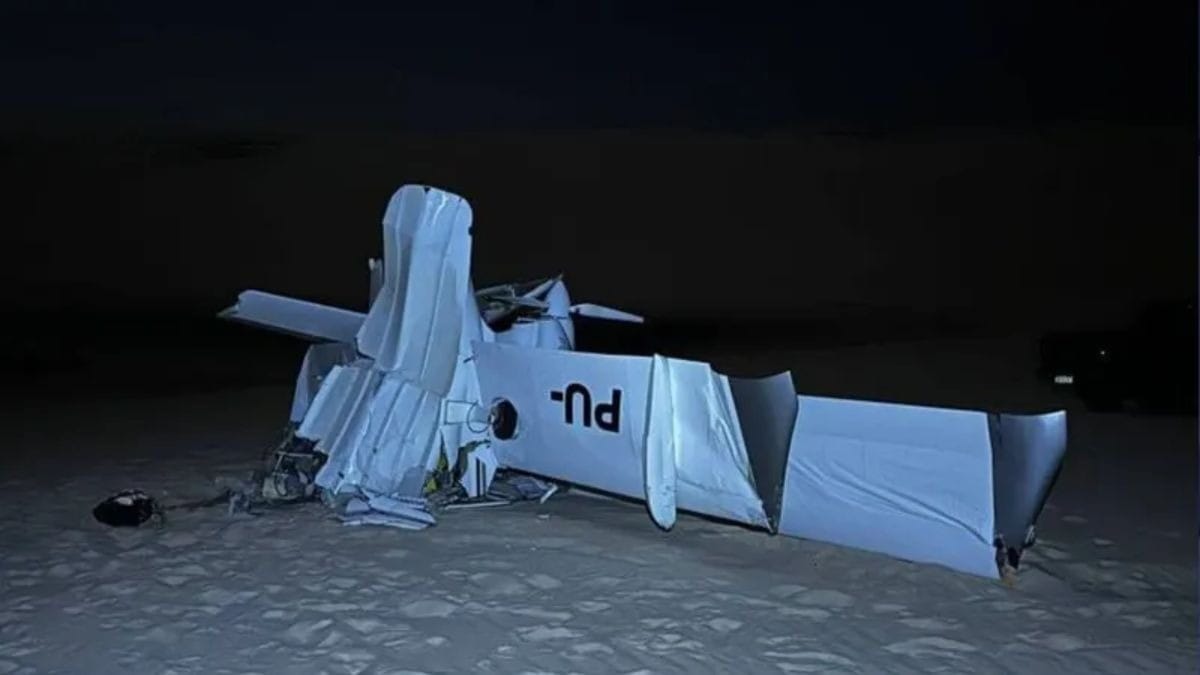 Avião que caiu próximo aos Lençóis Maranhenses | Reprodução/redes sociais
