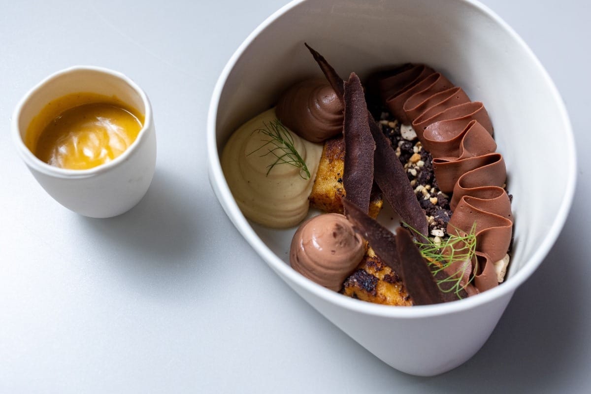 Sobremesa feita por Luiza no 3º episódio do MasterChef Confeitaria 2025 (Melissa Haidar/Band)