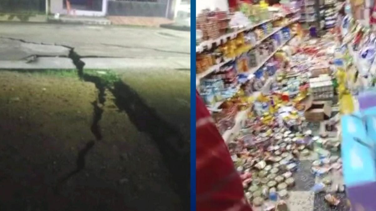 Vídeo mostra a destruição de prédios e estradas após terremoto na Venezuela