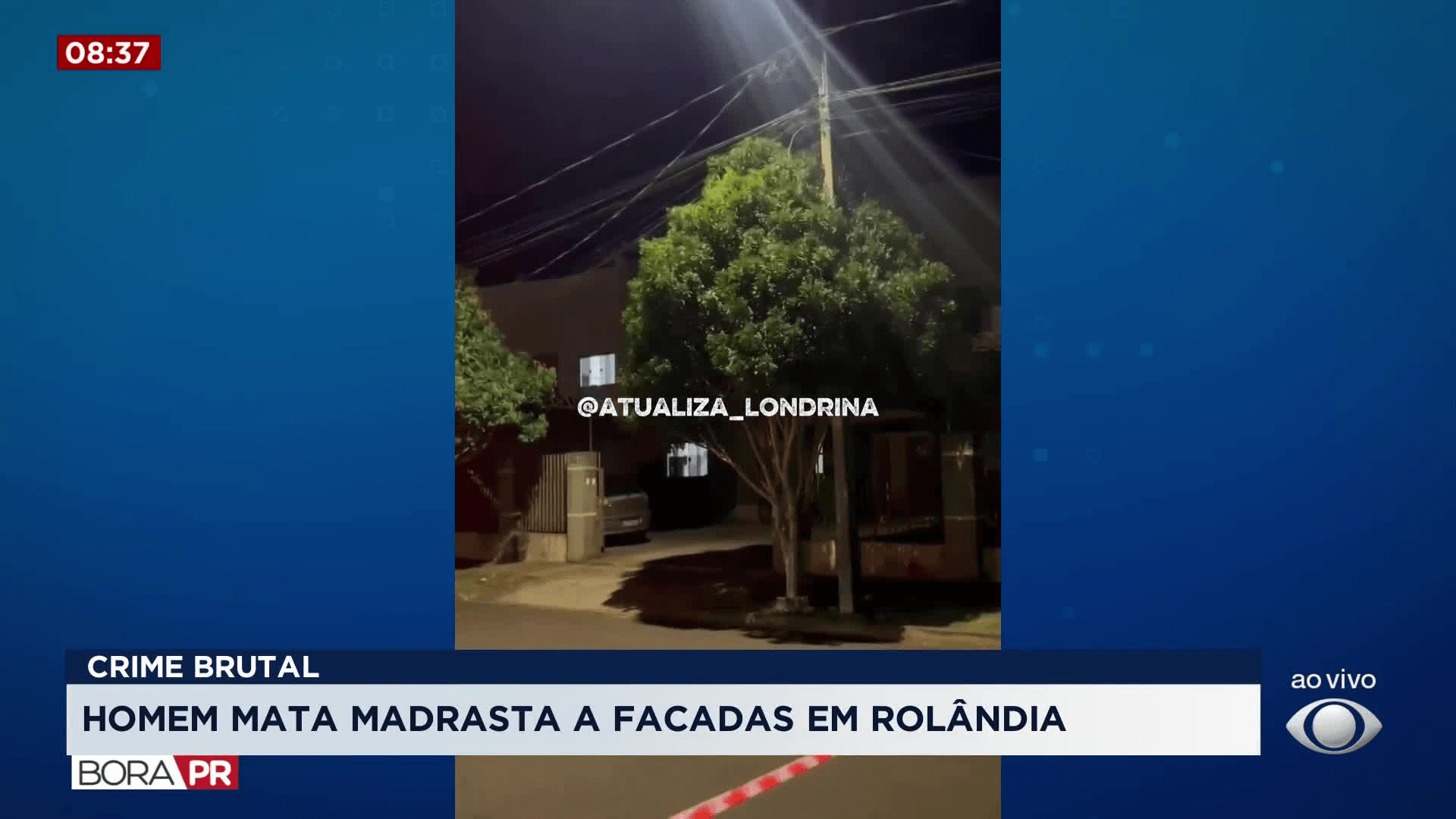 Enteado mata madrasta a facadas em Rolândia, no Paraná