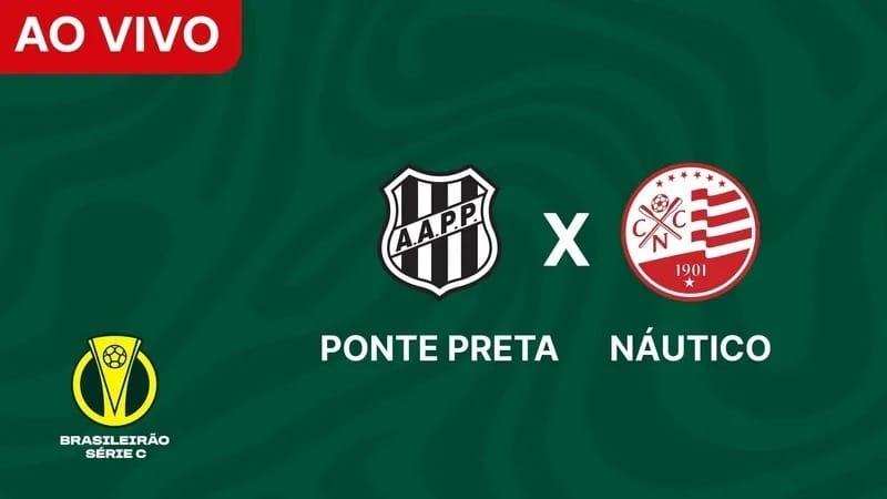Assista à Ponte Preta x Náutico ao vivo pela Série C