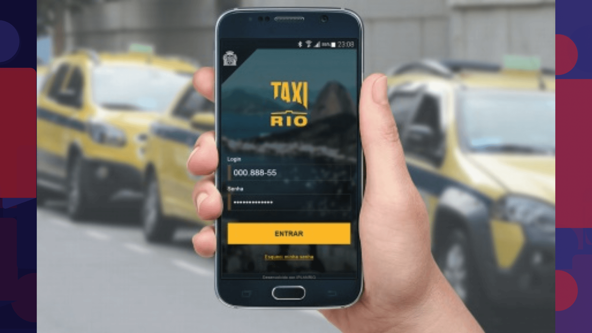 Taxistas cobram solução de falhas no aplicativo Táxi Rio, da Prefeitura