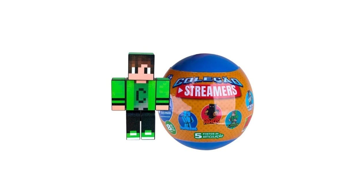Boneco Gamer na Cápsula Surpresa. / Reprodução: Algazarra