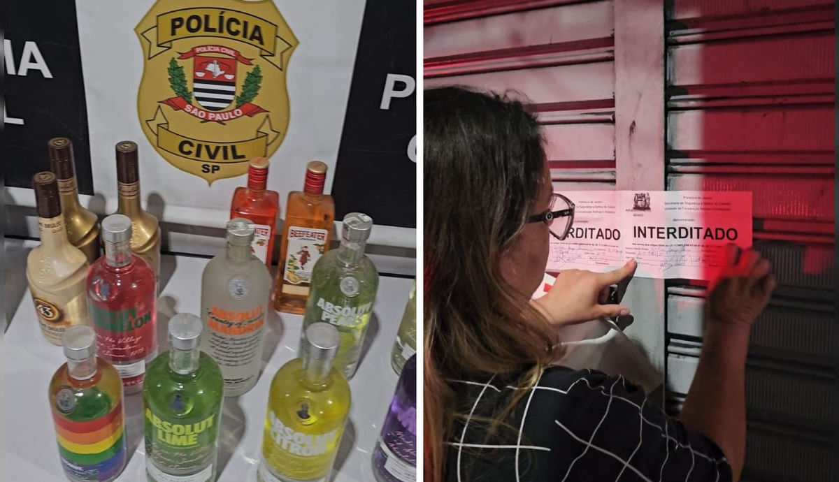 Operação em Jacareí prende dois homens e interdita adegas por venda de bebidas irregulares