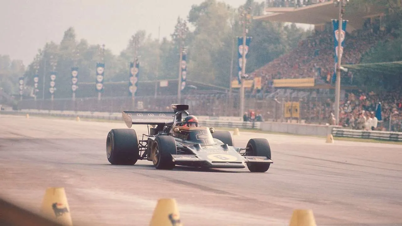 Emerson Fittipaldi durante o GP da Itália de 1972