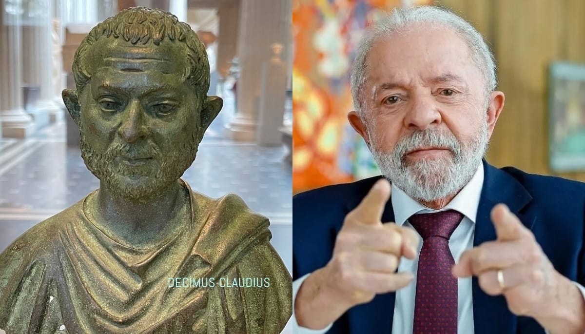 Busto do século 3 viraliza por semelhança com Lula: "Ludovicus Ignatius"