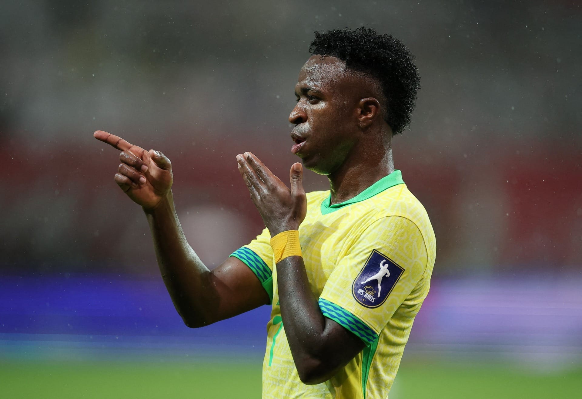 Vini Jr. fez homenagem para Virginia no jogo do Brasil? Veja o que ele disse