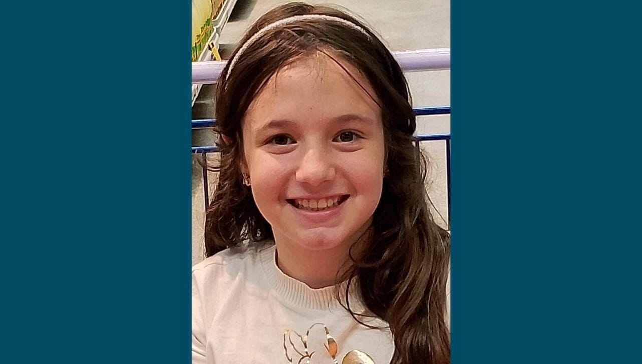 A menina Manuela, de 10 anos, vítima do acidente (Foto/Arquivo pessoal)