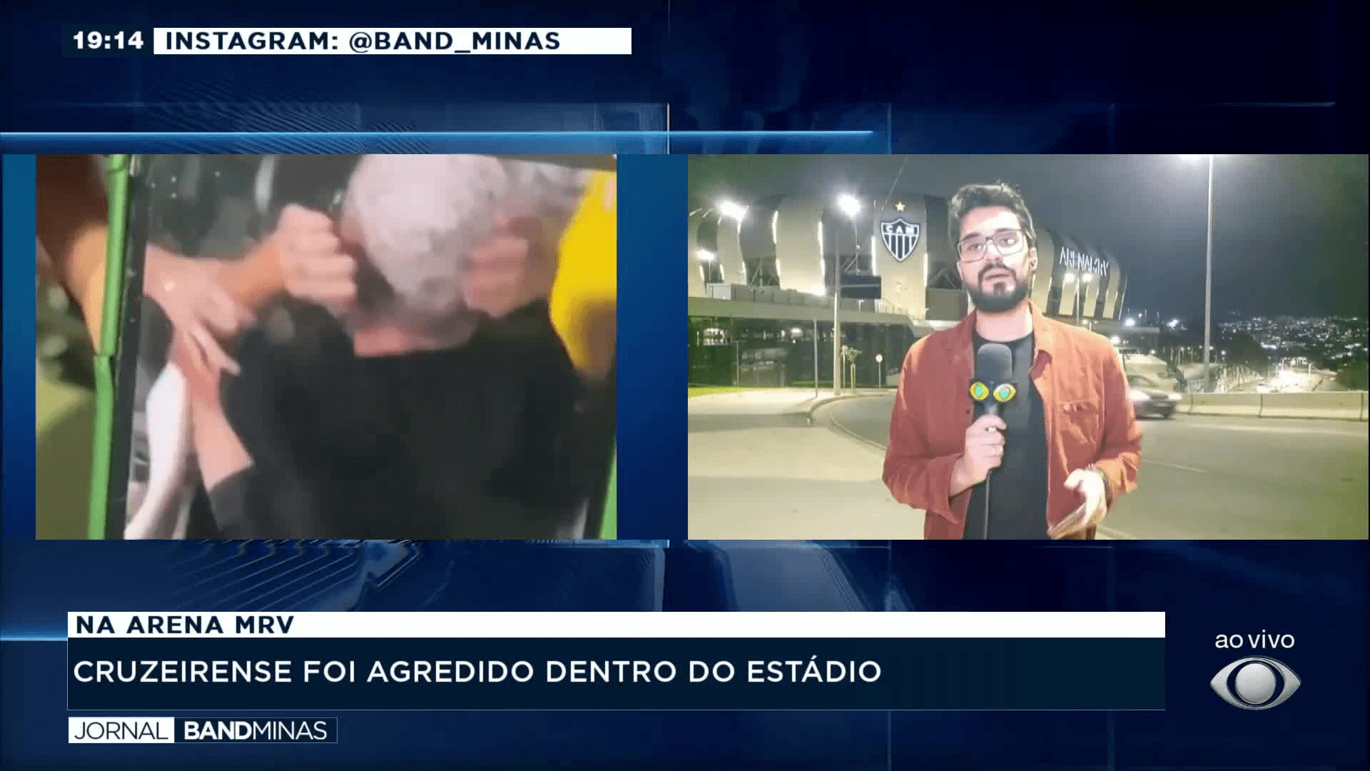 Torcedor do Cruzeiro é agredido na Arena MRV após se infiltrar na torcida do Atlético