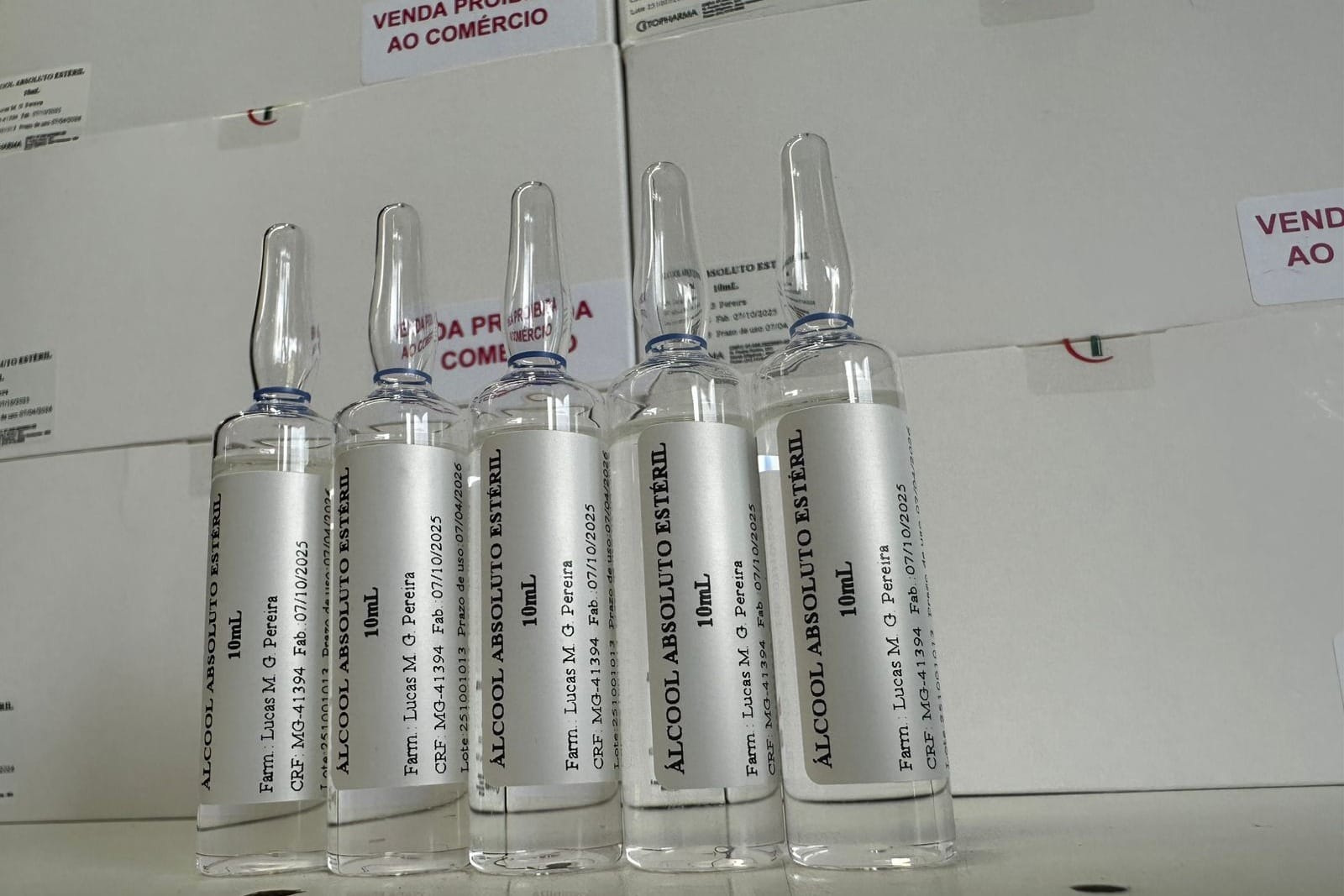 Paraná recebe 424 ampolas de antídoto contra intoxicação por metanol