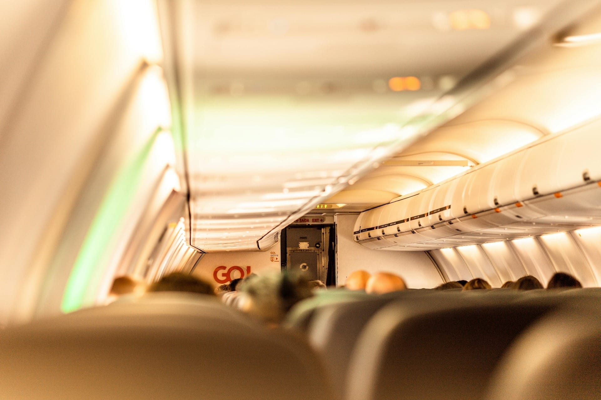 Cabine do avião (Foto: Reprodução/Pexels)