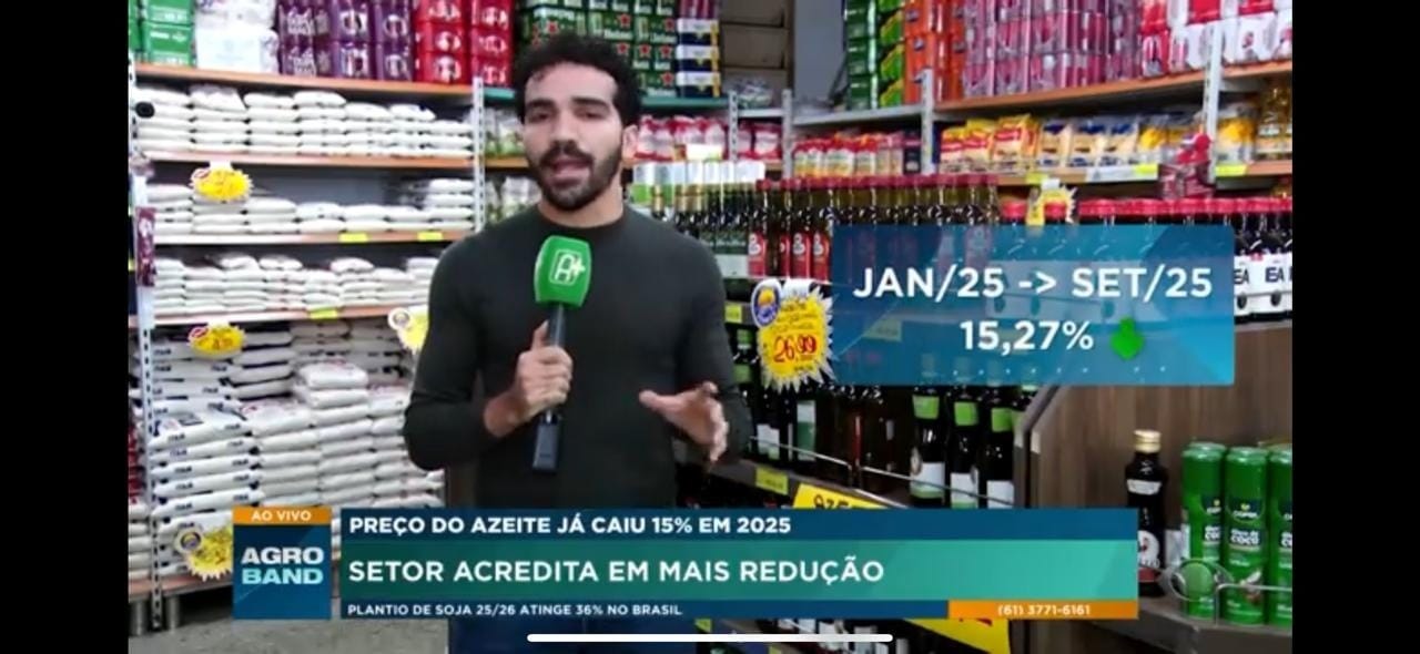 Vilão da inflação, azeite tem queda de 15% e mantém tendência de baixa para 2026