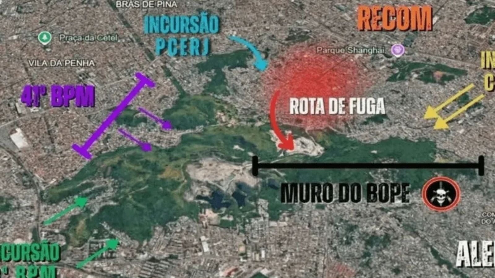 "Muro do Bope": O que é a tática que foi usada pela polícia em megaoperação no Rio