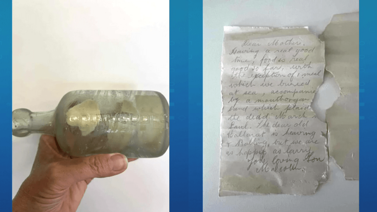 Cartas da 1ª Guerra Mundial são encontradas em praia na Austrália 1