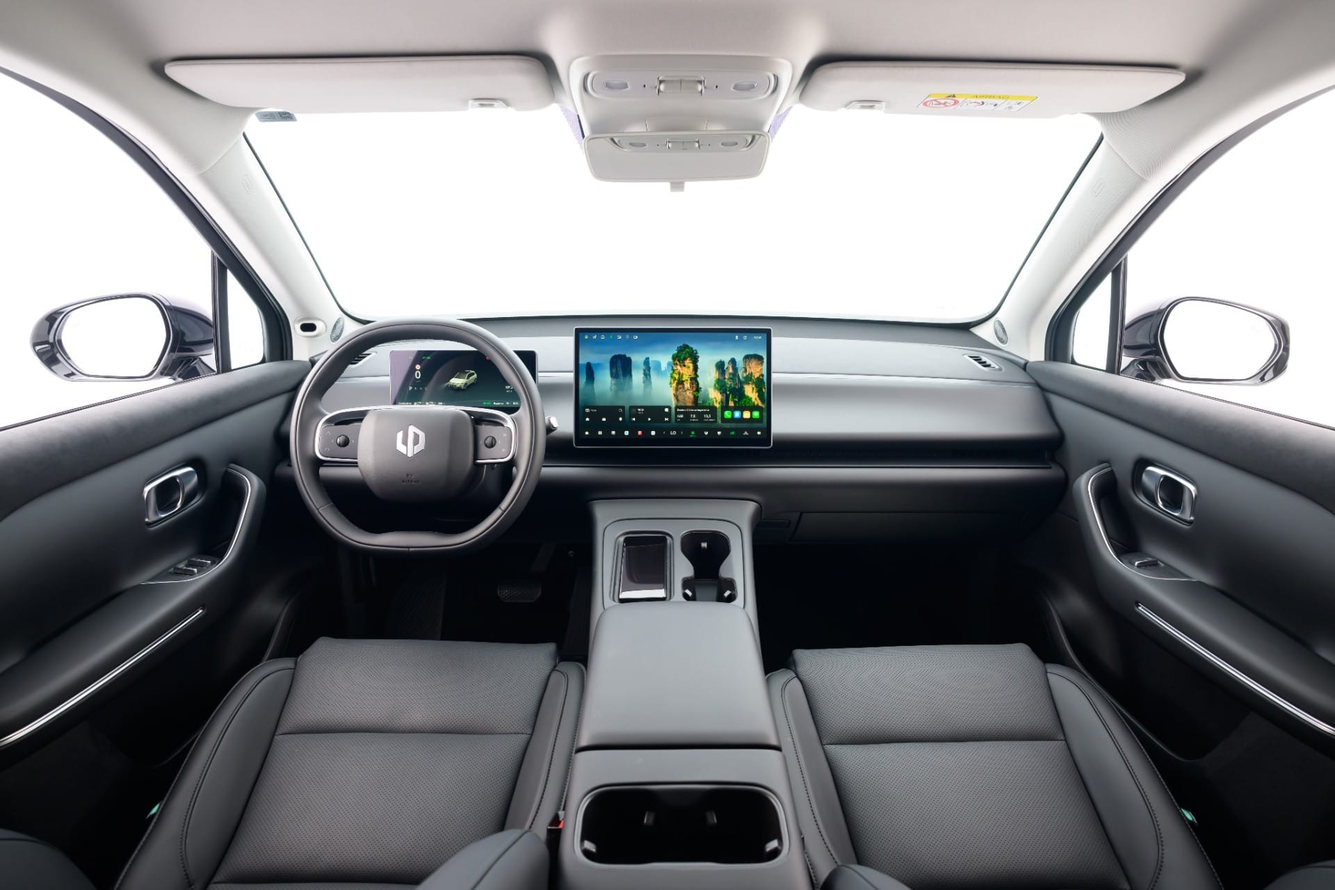 Visão interna do Leapmotor C10 Ultra-híbrido