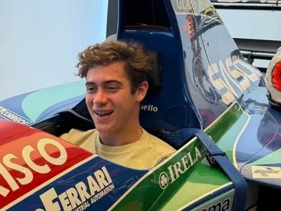 Franco Colapinto comemora encontro com Rubens Barrichello no Brasil: 'Obrigado por tudo'