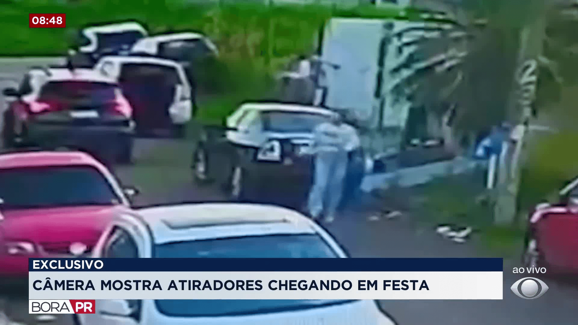 Câmeras flagram suspeitos de ataque a festa infantil em Curitiba