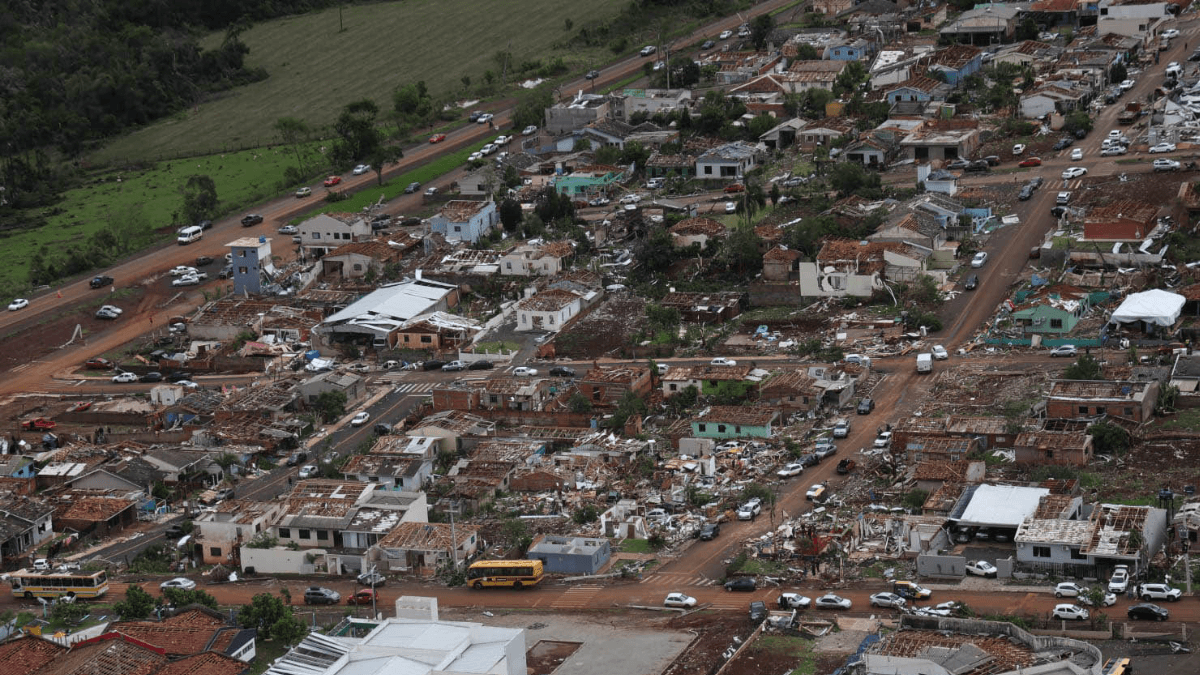 Governo federal reconhece estado de calamidade pública em Rio Bonito do Iguaçu após tornado