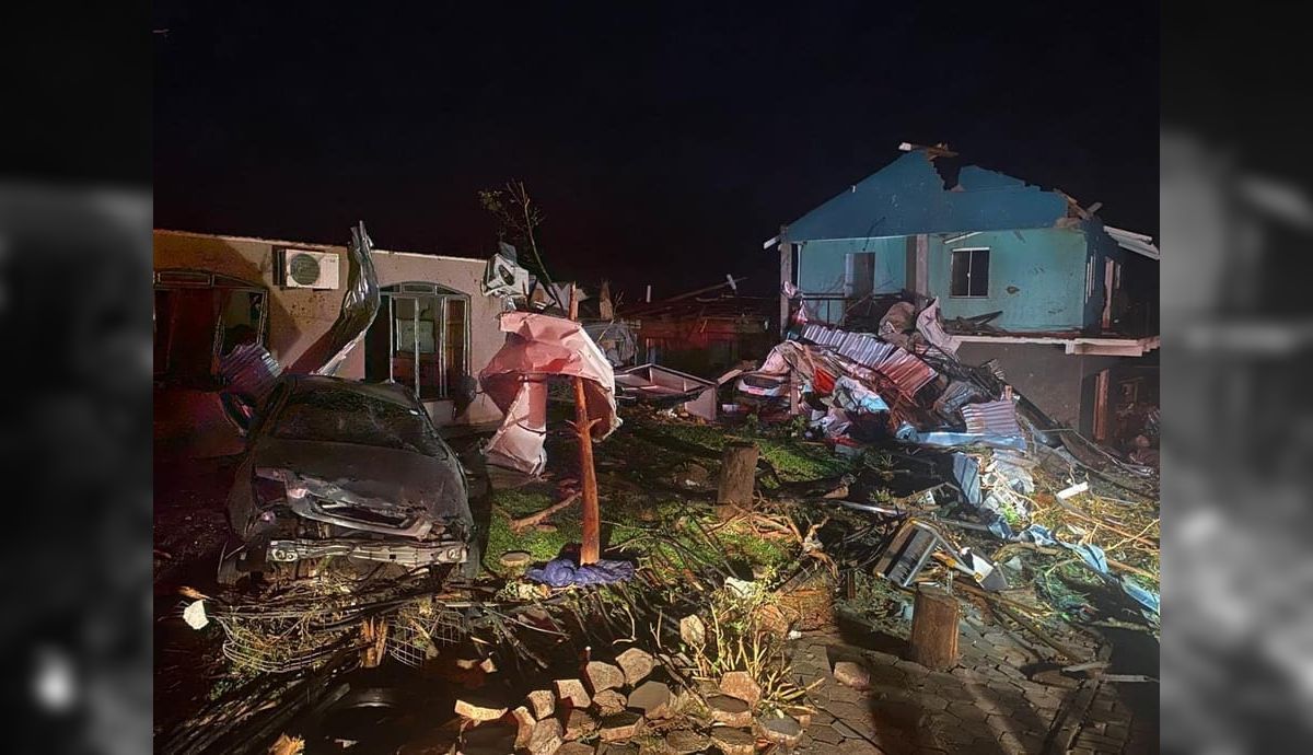 Tornado provoca destruição no Paraná e governo vai declarar calamidade pública