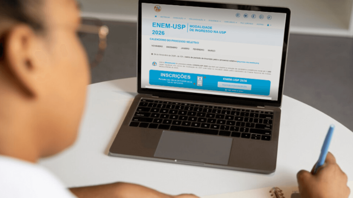 Inscrições para o ENEM-USP 2026 começam no dia 24 de novembro