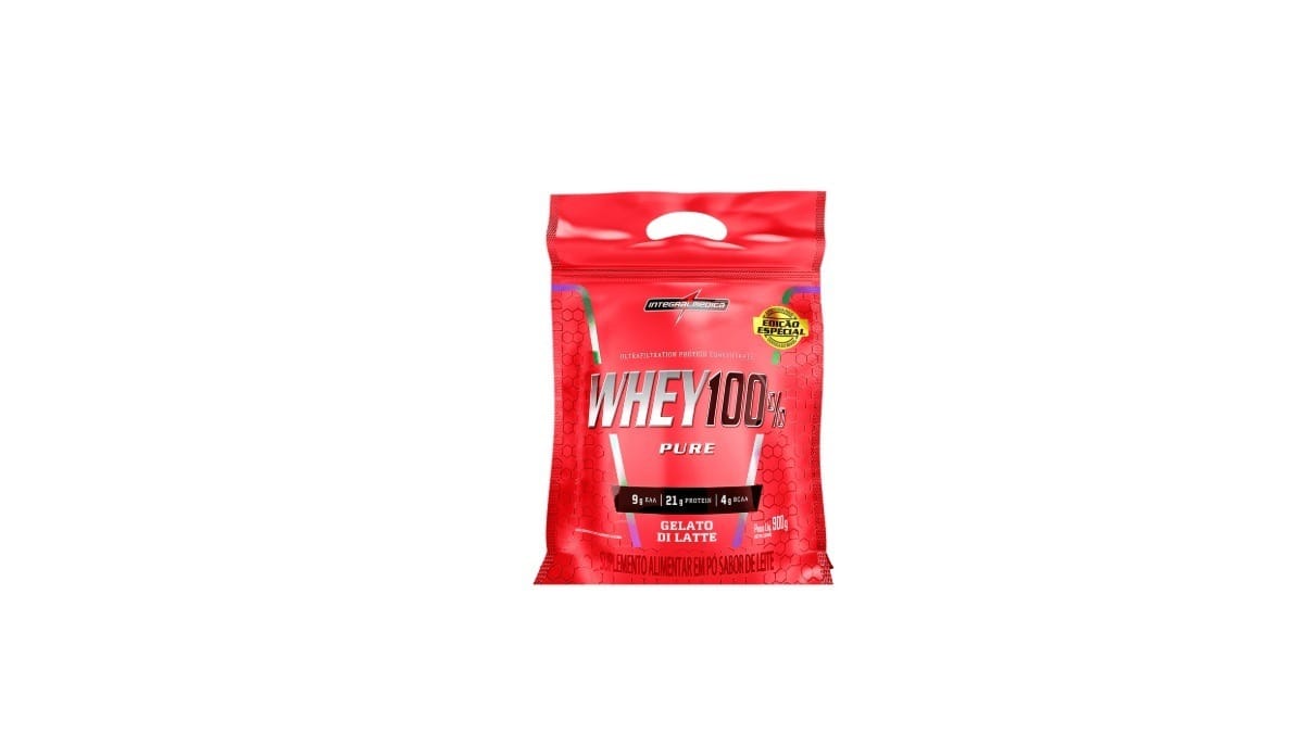 Whey Protein Concentrado Pouch. / Reprodução: Integralmedica