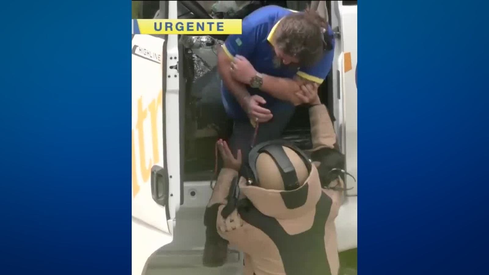 Equipes do Gate resgatam motorista de caminhão que bloqueia trecho do Rodoanel