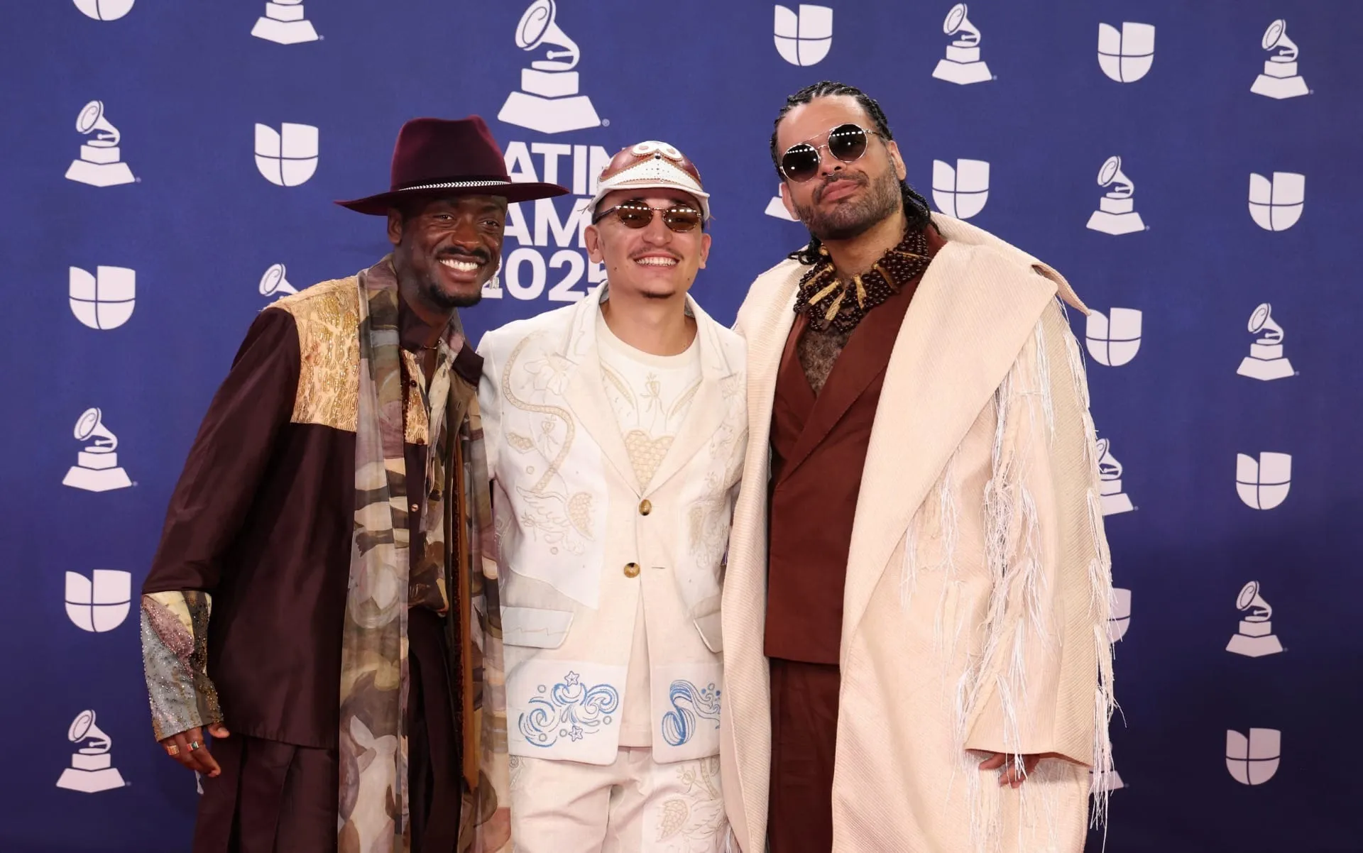 João Gomes, Jota.pê e Mestrinho no Grammy Latino 2025 | REUTERS