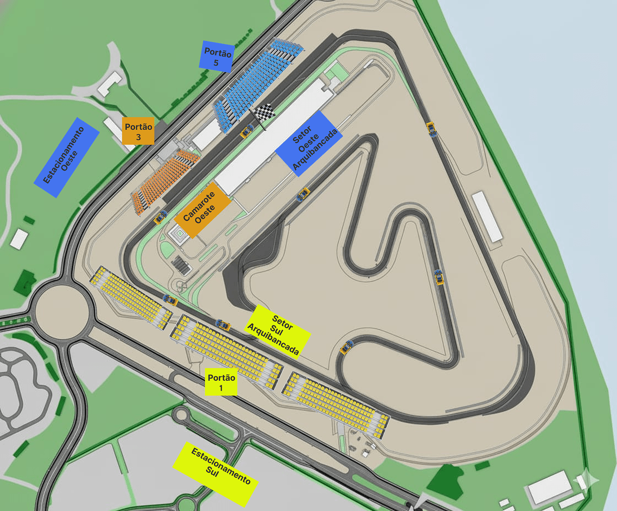 Autódromo tem duas opções de traçados (Imagem: Divulgação)