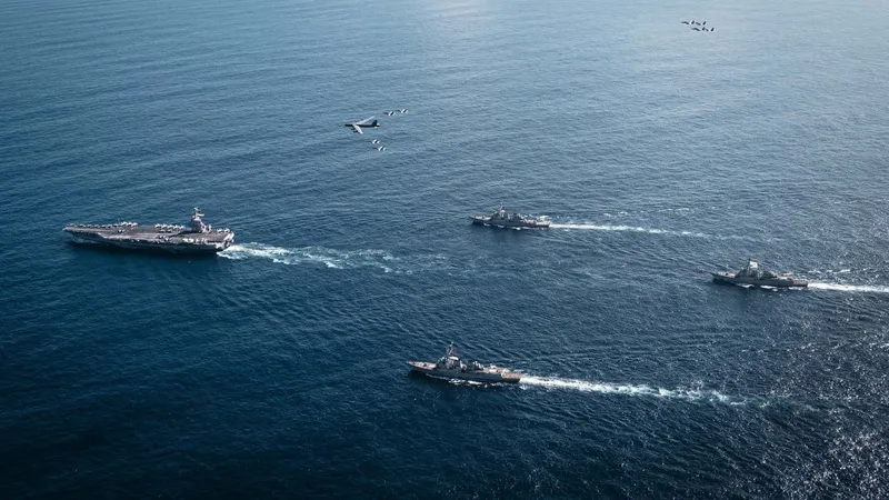 Militares americanos no Caribe (Foto: Reprodução/US Navy)