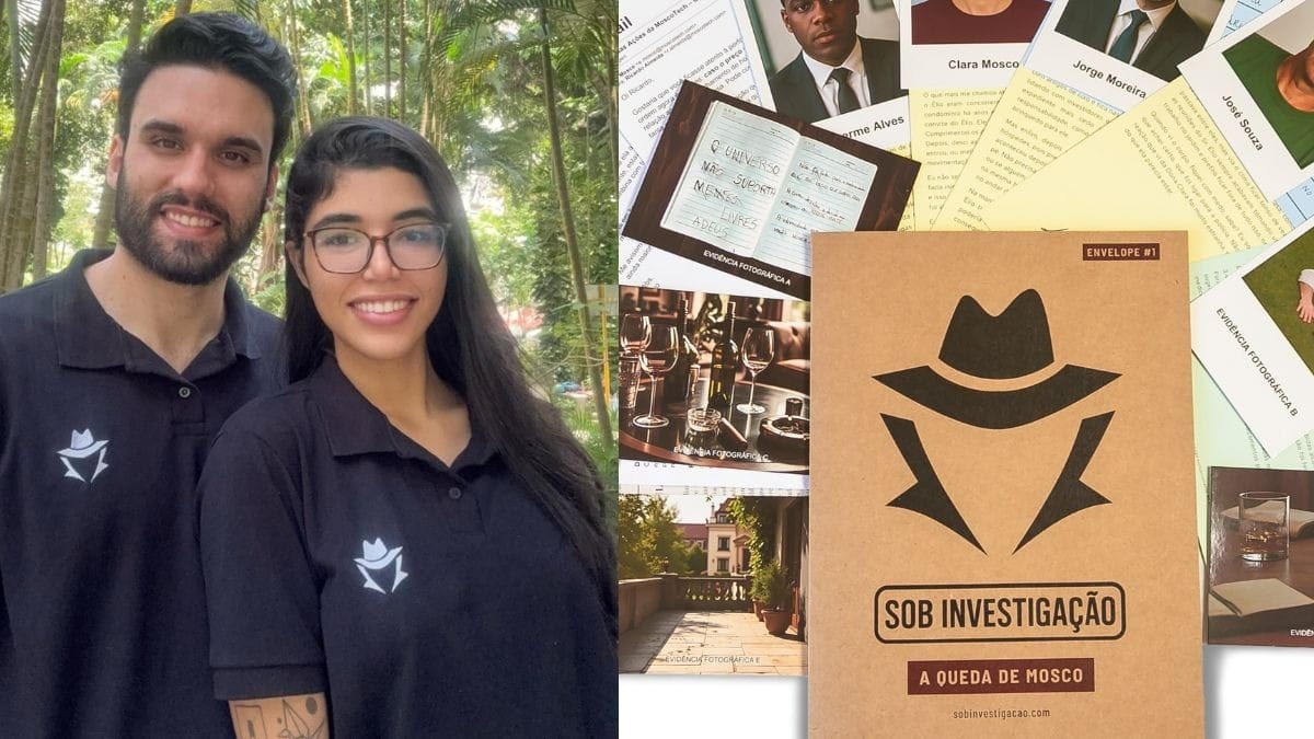 Casal brasileiro cria jogo investigativo e transforma hobby em negócio