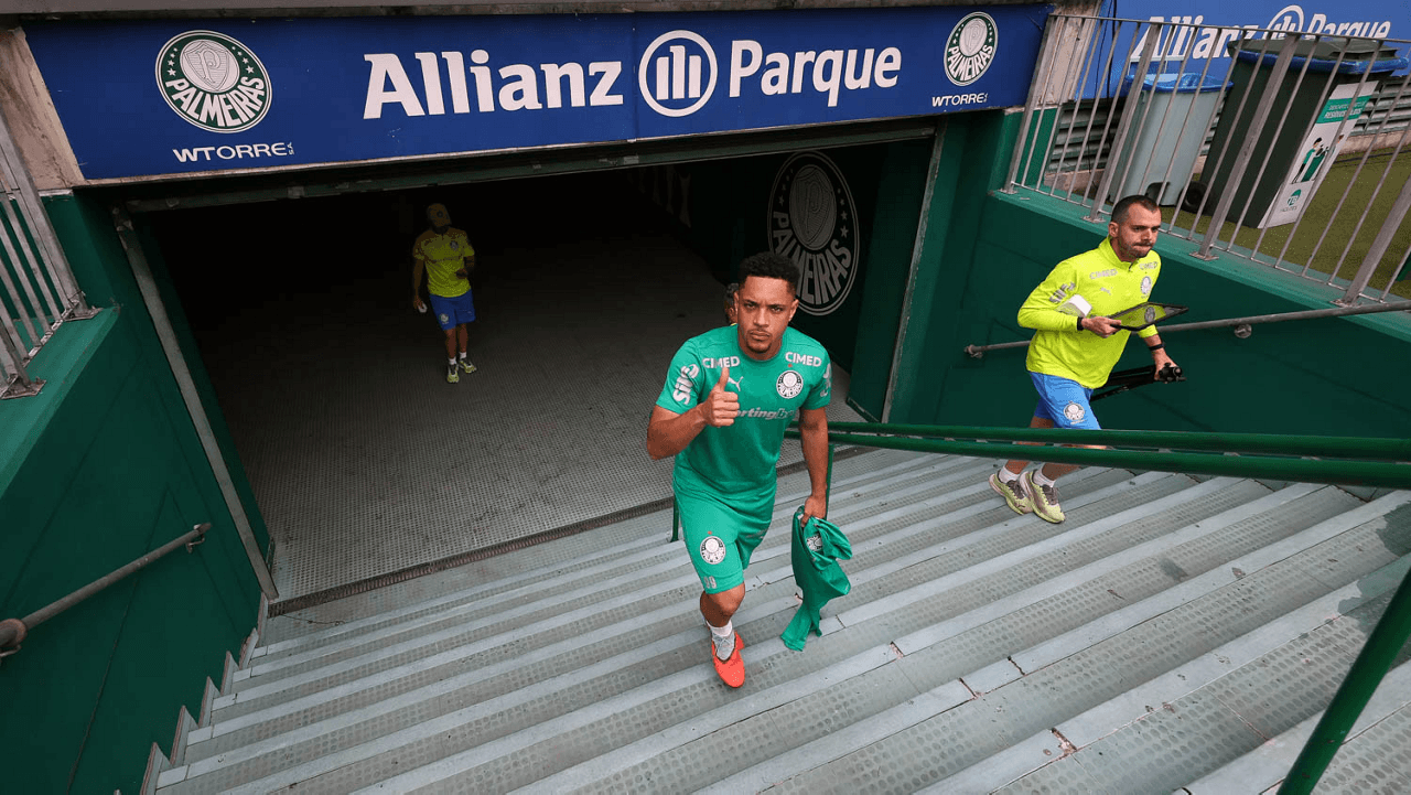 Vitor Roque, atacante do Palmeiras. Foto: Cesar Greco/Palmeiras