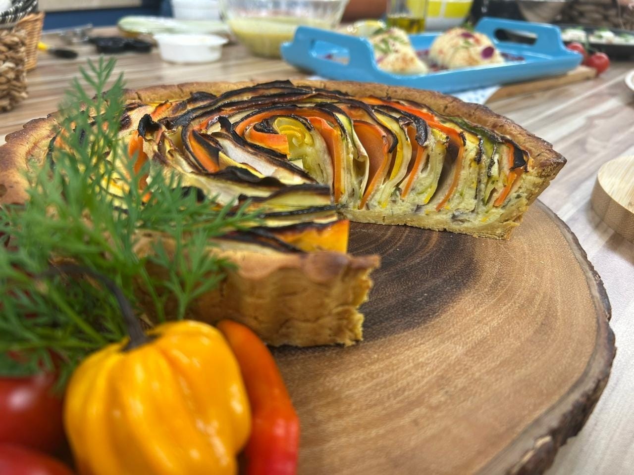 Quiche funcional de legumes do chef Bruno Hashimoto | Band Receitas