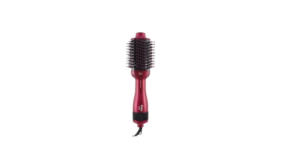 Escova Secadora 3 em 1 Philco Soft Beauty Cherry PEC13. / Reprodução: Philco
