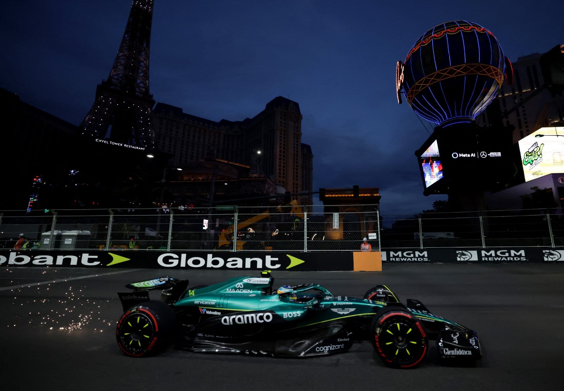 Treino livre 1 do GP de Las Vegas