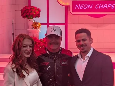 Bottas surpreende e leva noiva ao altar em cerimônia no GP de Las Vegas