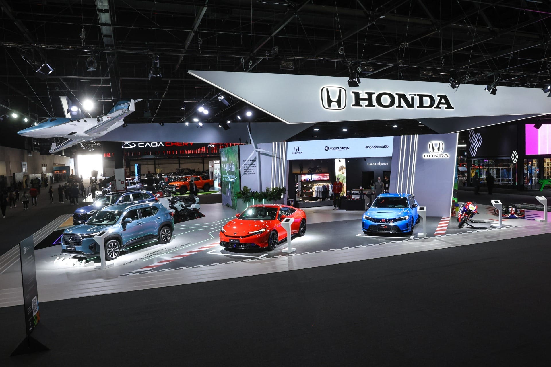 Estande da Honda destaca o esportivo Prelude 2026 e o renovado WR-V em São Paulo