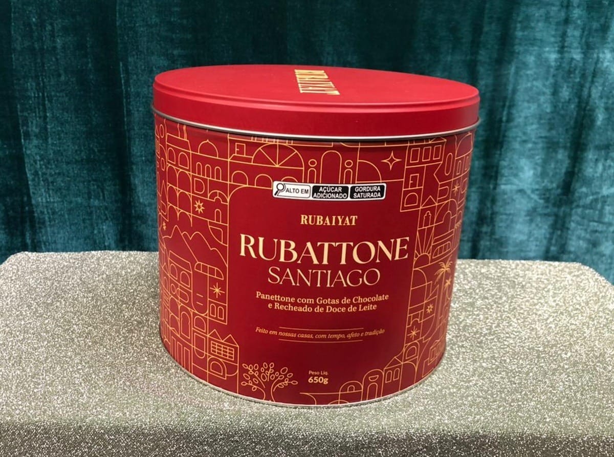 Rubaiyat, panetone com gotas de chocolate, recheado de doce de leite, 650 gramas, R$ 149 