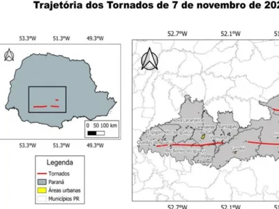 Simepar eleva classificação e confirma tornados F4 em 11 cidades do Paraná