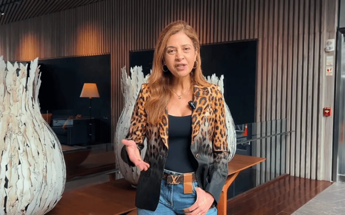 Leila Pereira, presidente do Palmeiras. Crédito: Instagram/@leilapereira