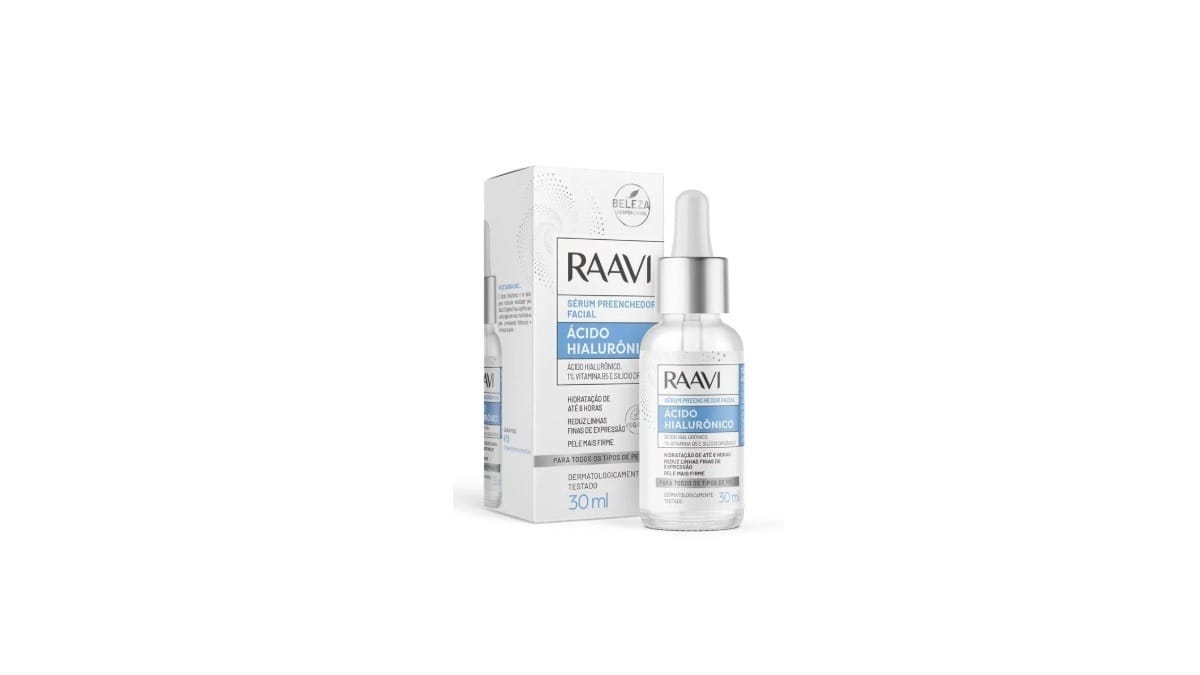 Raavi Sérum Preenchedor Facial. / Reprodução: Raavi