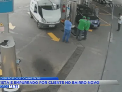 Frentista é agredido em posto de combustíveis no bairro Novo Mundo