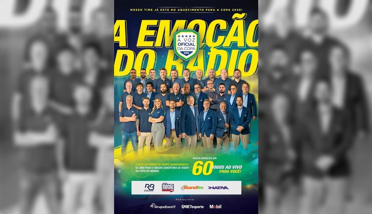 BandNews FM e Rádio Bandeirantes vão transmitir a Copa do Mundo FIFA 2026