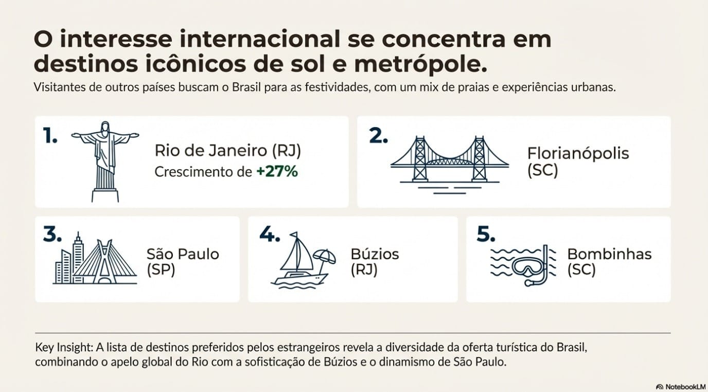 Destinos dos turistas (Foto: Reprodução)