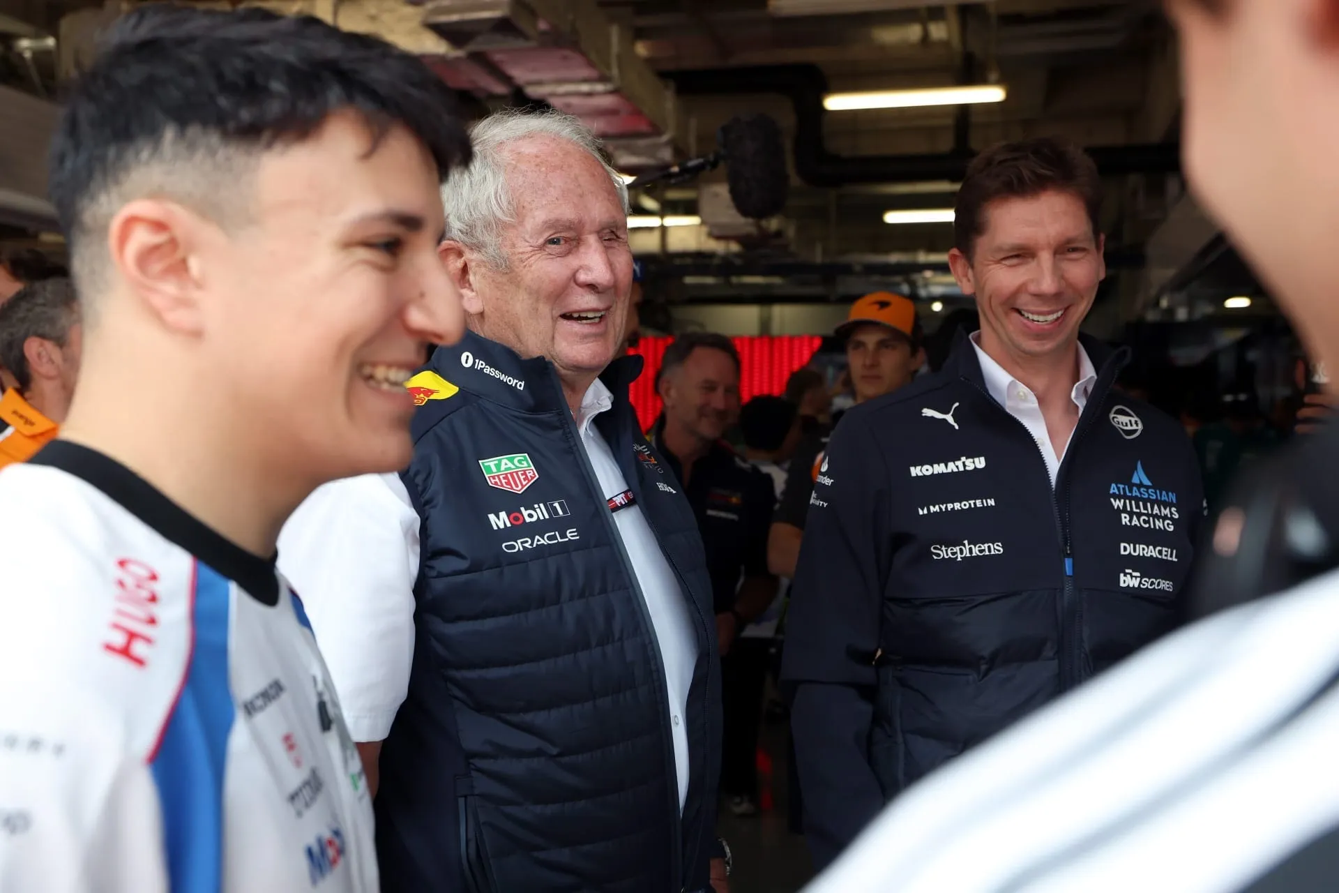 Isack Hadjar, Helmut Marko e James Vowles
