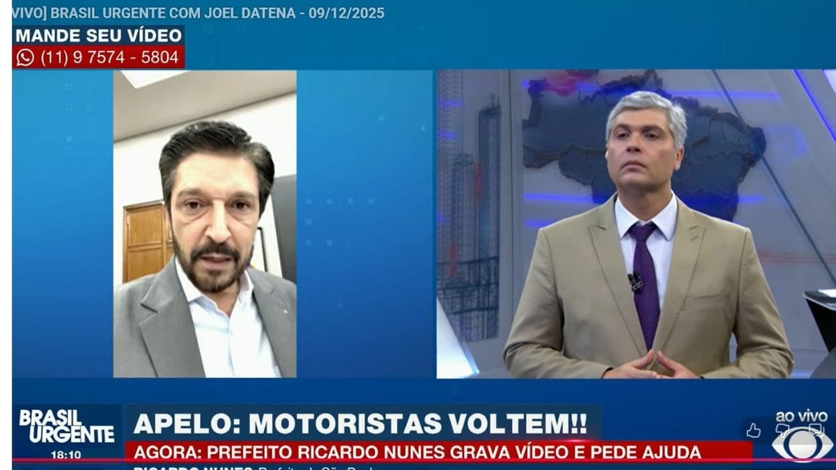 Ricardo Nunes (MDB), prefeito de São Paulo, fala sobre a paralisação