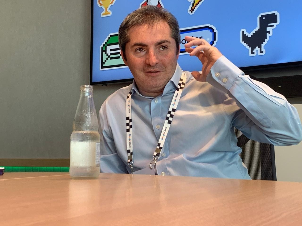 Dan Cherowbier, CTIO da F-E: “A IA provavelmente será a maior mudança nos negócios durante minha carreira profissional” (Imagem: Emanuel Colombari/Band)